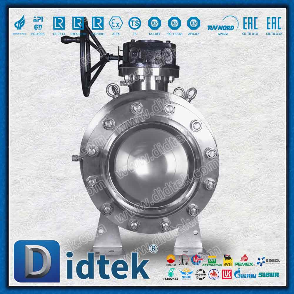 Katup Bola Trunnion yang Dilas Sepenuhnya dengan Flensa Pendamping