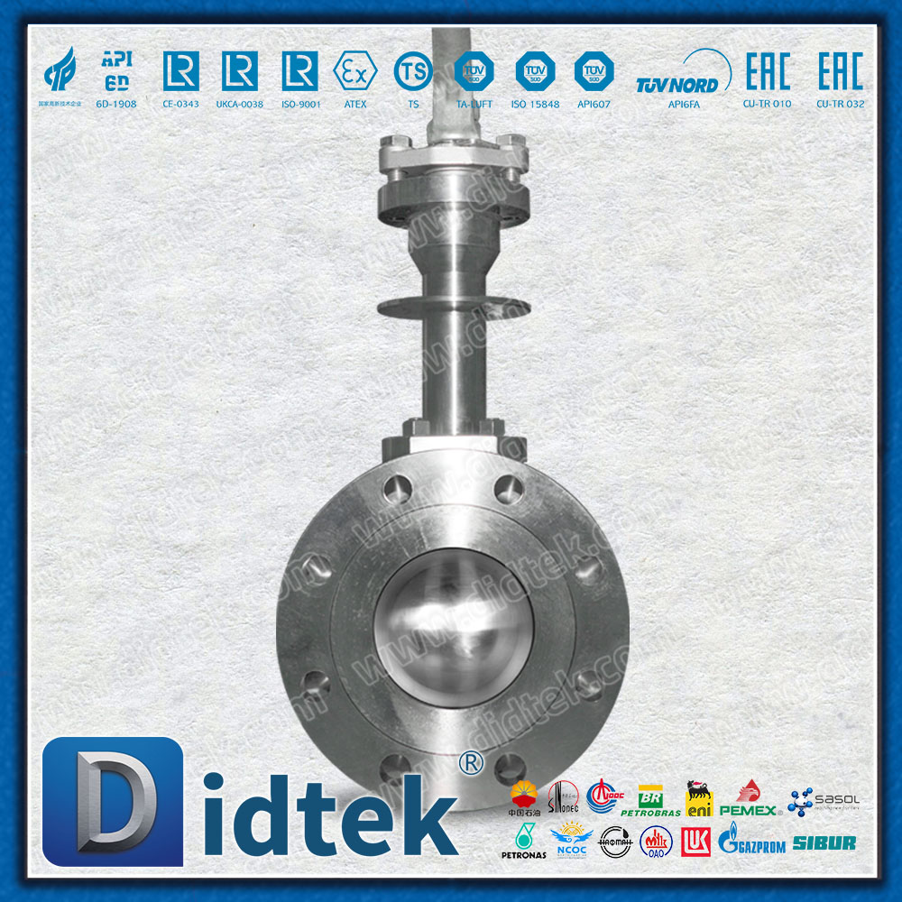 Didtek F316 Tuas Manual Stainless Steel Dioperasikan Katup Bola Kriogenik Bergelang