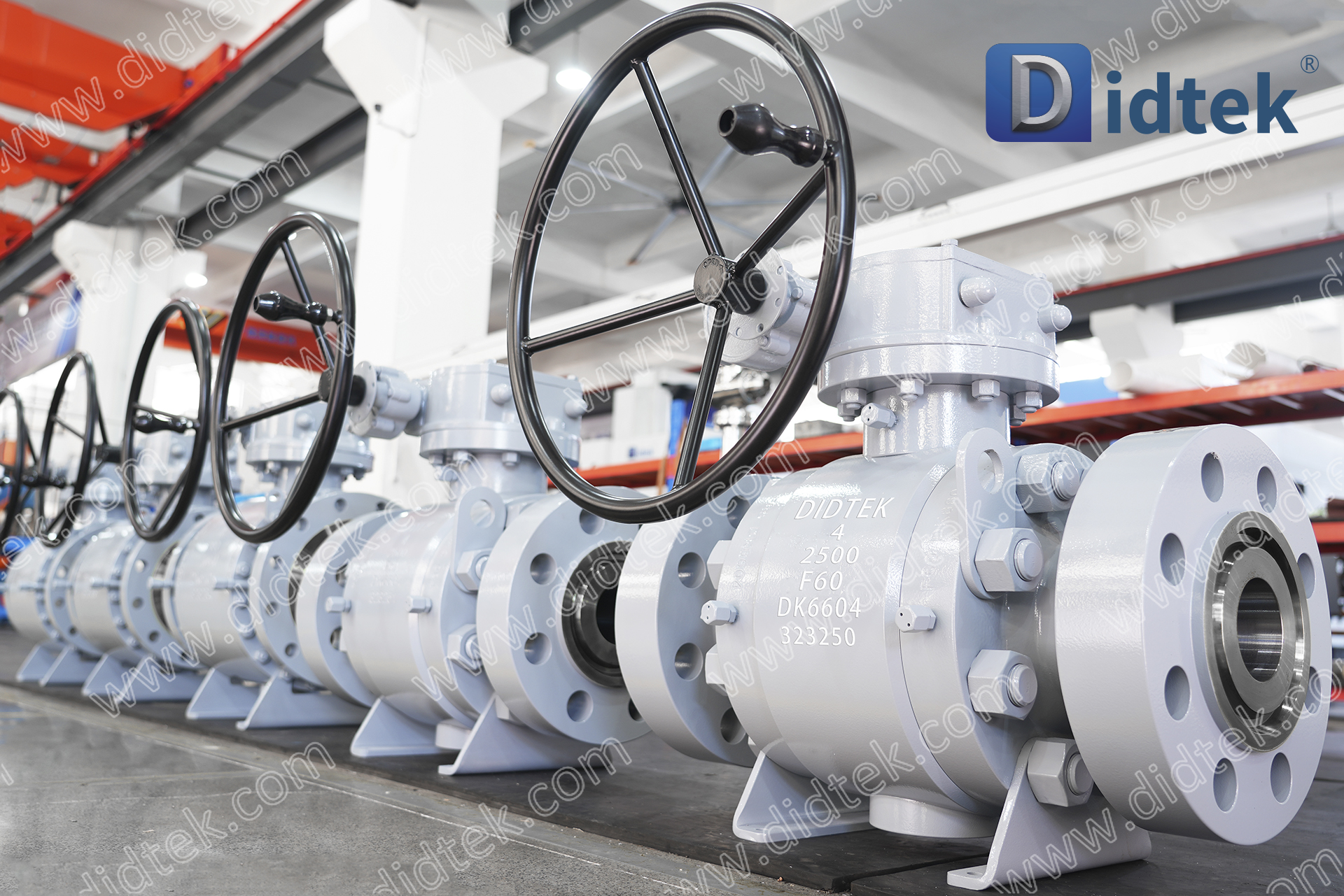 Didtek F51 Memangkas Katup Bola Trunnion Logam Ke Logam F60 Segel Keras