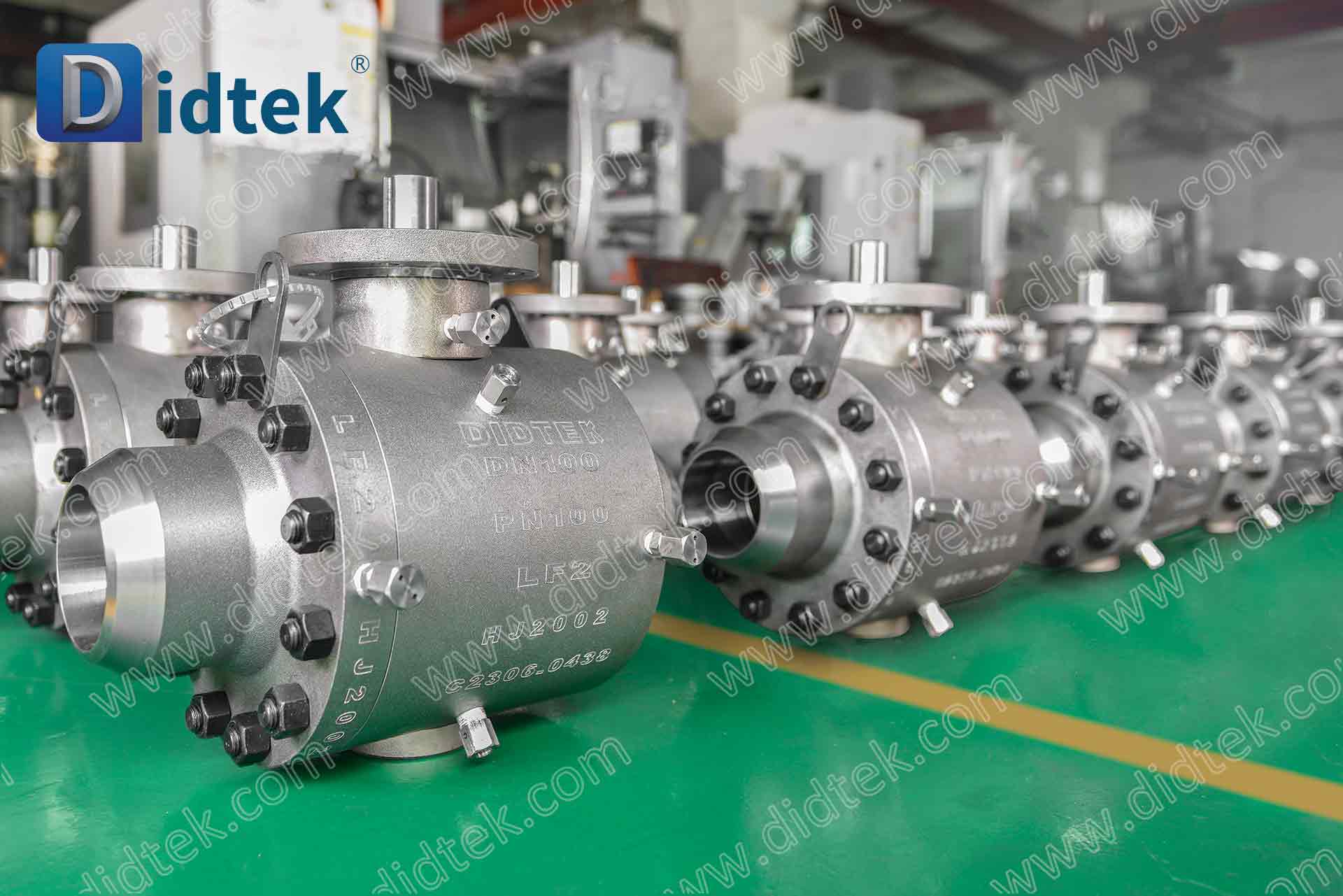 Didtek LF2 Katup Bola Trunnion Pengelasan Butt Tahan Suhu Rendah