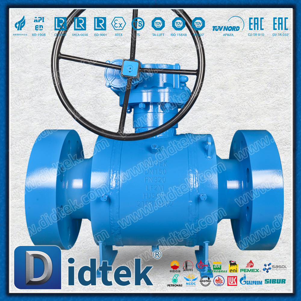 Didtek LF2M Katup Bola Kriogenik Pengelasan Sepenuhnya Tekanan Tinggi