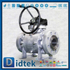 4 Dalam A105 RTJ Gear yang dioperasikan Trunnion Mounted Ball Valve