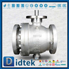 Kelas 300 CF8 Forged 2pcs Metal Duduk Trunnion Ball Valve