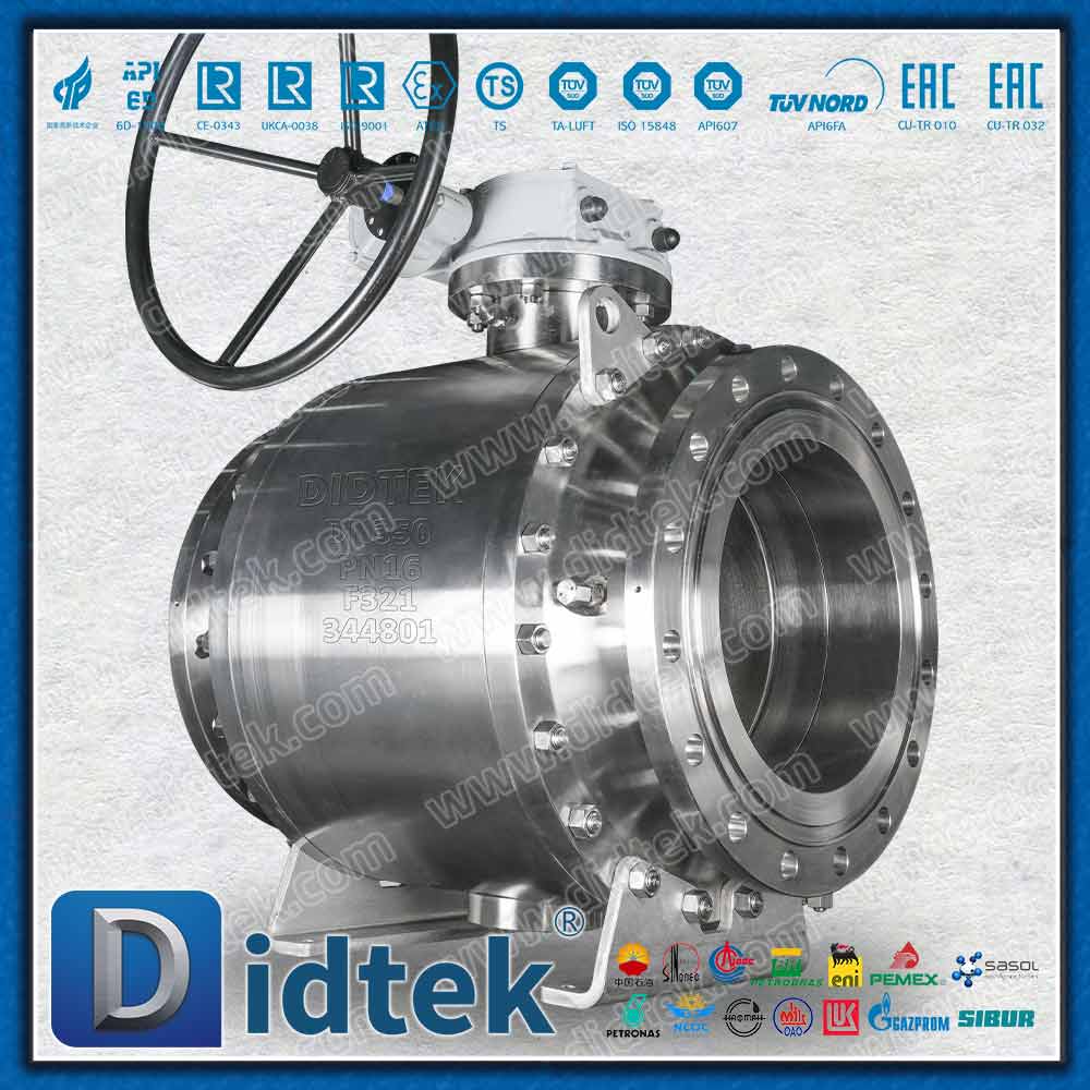 Katup Bola Trunnion SS321 Dengan Pengujian Vakum