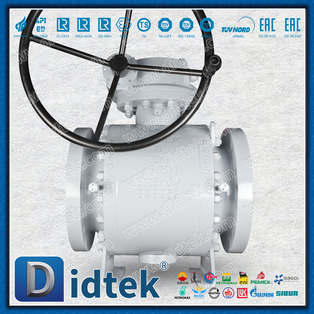 ASTM A105N Las Overlay UNS N06625+TCC Trunnion Ball Valve 