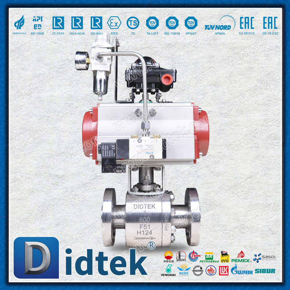 Katup Bola Pneumatik Kursi Logam Air Laut 300℃ F51