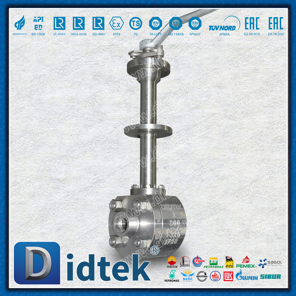 Katup Bola Dilas Soket PCTFE Kursi F316 Kriogenik