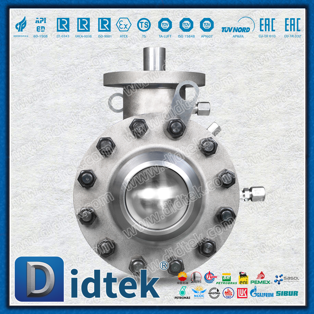 Didtek LF2 Katup Bola Trunnion Pengelasan Butt Tahan Suhu Rendah