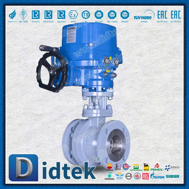 Bukti Ledakan Motor Listrik ATEX 200℃ PEEK Seat Electric Ball Valve