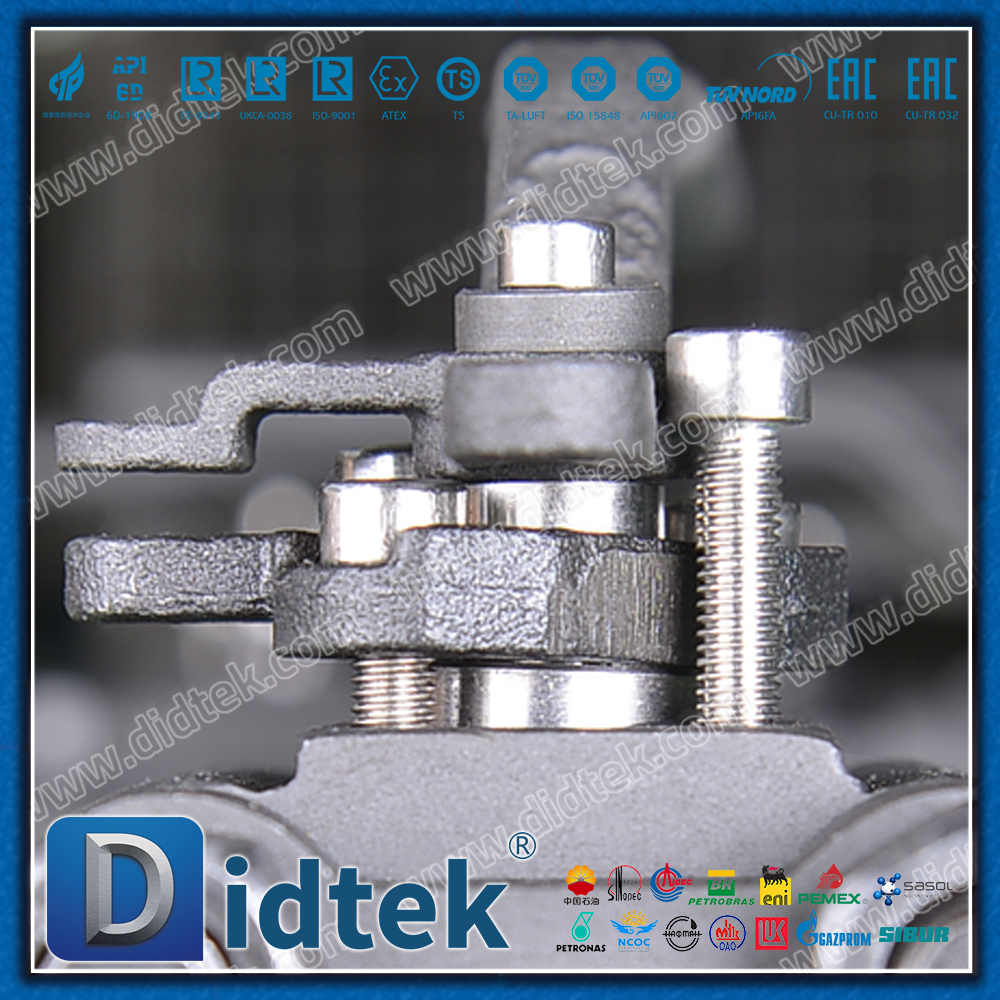 3 PCS A105N Diperkuat PTFE Seat Thread Forged Ball Valve