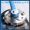 F51 Duplex Stainless Steel Aktuator Pneumatik Kerja Ganda Logam Duduk Katup Bola Mengambang Ditempa