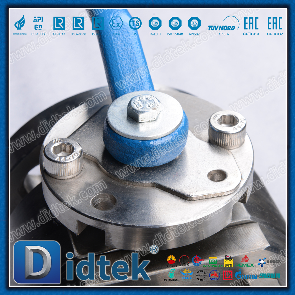 F51 Duplex Stainless Steel Aktuator Pneumatik Kerja Ganda Logam Duduk Katup Bola Mengambang Ditempa