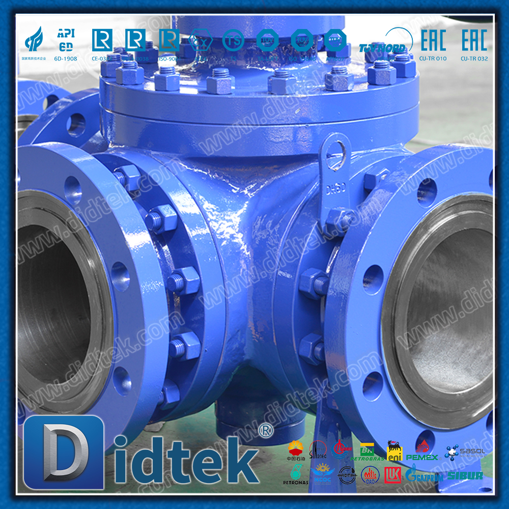 Katup Bola Tiga Arah Antarmuka Tipe L Bore Penuh Didtek WCB