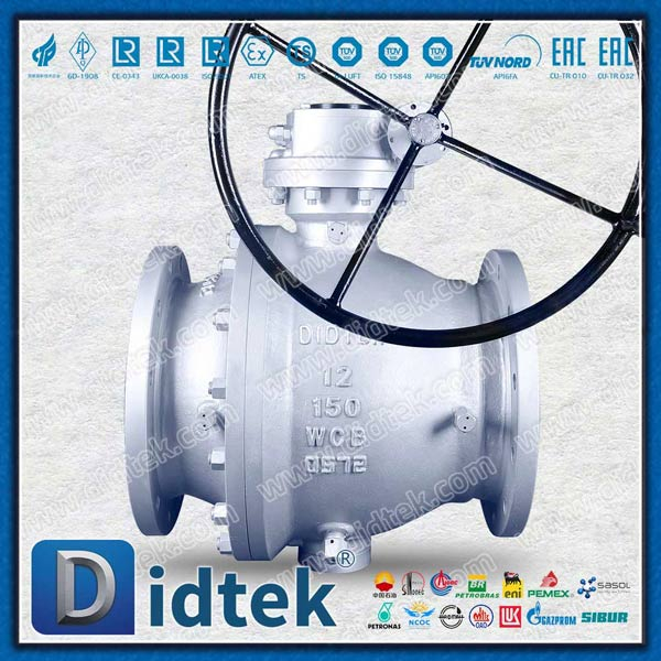 12 '' WCB Fire Safe Split Body Trunnion Ball Valve