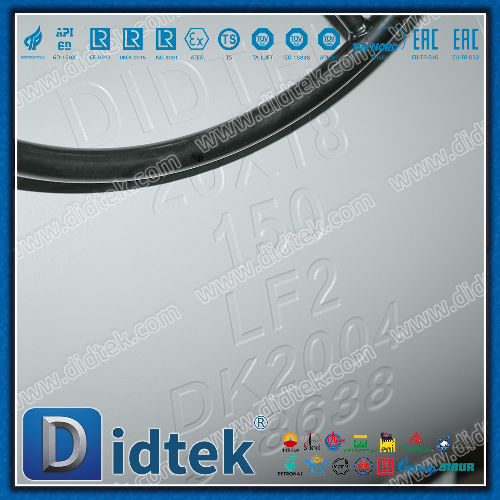 Katup Bola Masuk Atas LF2 yang Dioperasikan dengan Gigi untuk Penggunaan Industri