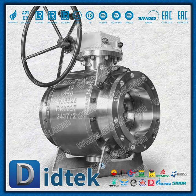 Katup Bola Trunnion Elgiloy Segel Bibir Inconel Alloy625