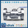 F51 Duplex Stainless Steel Class1500 Katup Bola Mengambang RF Tekanan Tinggi