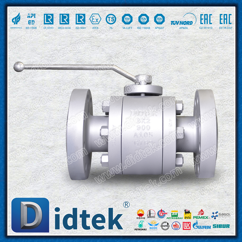 A105 Baja Karbon 3''X2'' Mengurangi Bore Forged Floating Ball Valve