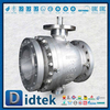 Kelas 300 CF8 Forged 2pcs Metal Duduk Trunnion Ball Valve