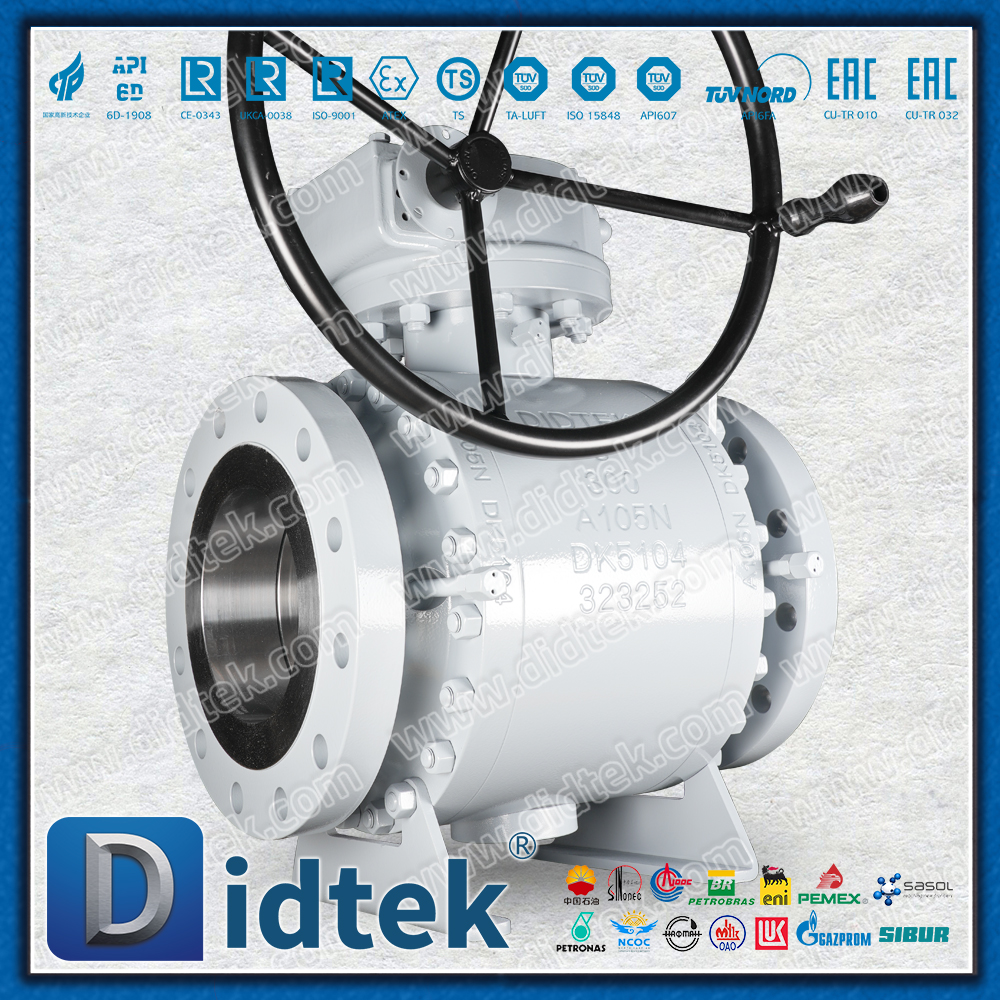 ASTM A105N Las Overlay UNS N06625+TCC Trunnion Ball Valve 