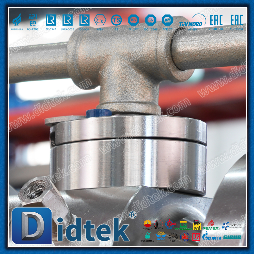 Didtek Necking Katup Bola Trunnion Inconel 825 Paduan Khusus Bibir Dua Arah