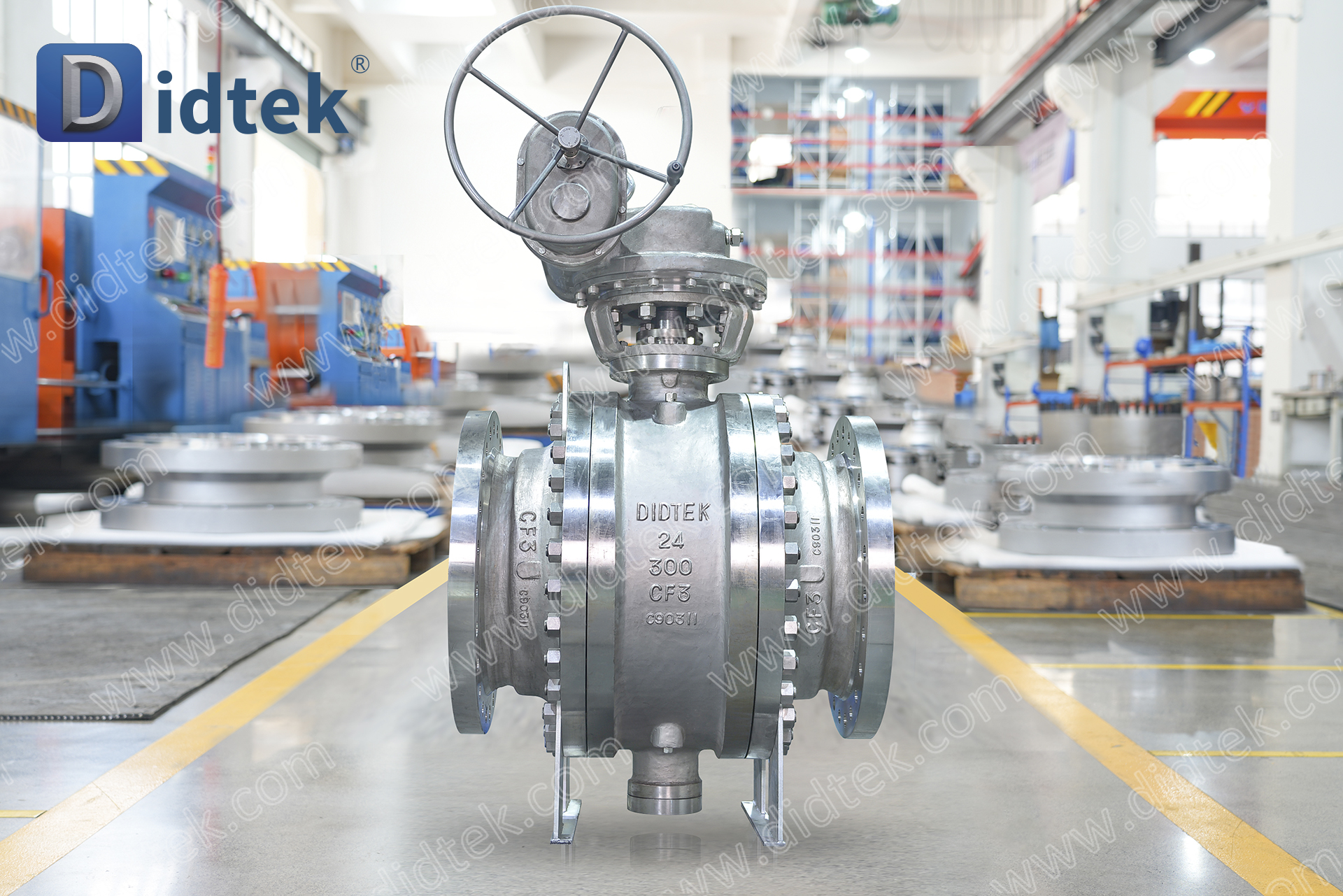 Katup Bola Terpasang Trunnion Stainless Steel Didtek CF3