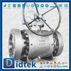  Didtek Flange Full Bore Baja Tempa Tekanan Tinggi A105 Trunnion Mounted Ball Valve 