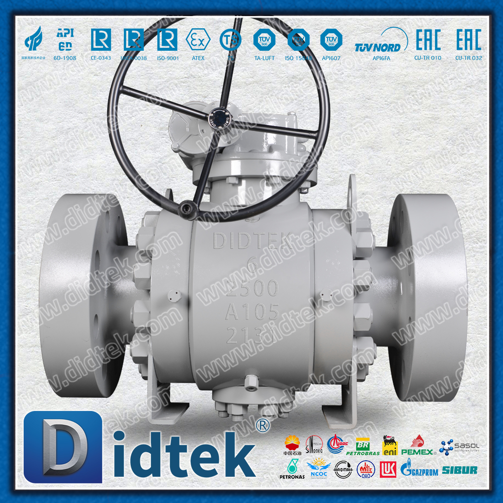 Katup Bola Trunnion DBB Tempa Didtek Flange 6 inci 2500LB