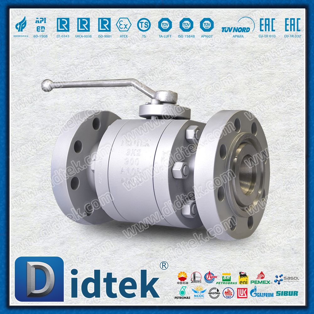 A105 Baja Karbon 3''X2'' Mengurangi Bore Forged Floating Ball Valve
