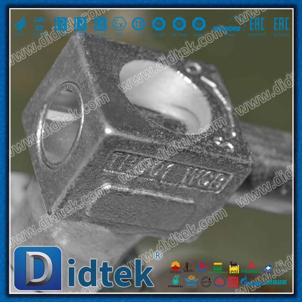 Katup Bola Trunnion Pegangan Tiga Arah Tekanan Tinggi Lubang Kecil