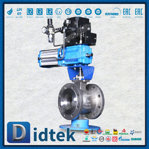 Katup V-Ball Bola Ni60 Kursi Semi Ni55 Tutup Cepat Pneumatik