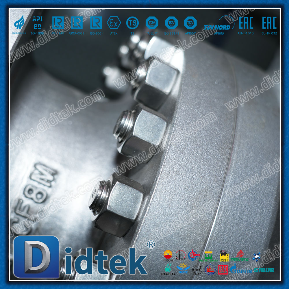 Katup Bola Pneumatik Flange Bore Penuh Didtek CF8M