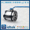 F51 Duplex Stainless Steel Aktuator Pneumatik Kerja Ganda Logam Duduk Katup Bola Mengambang Ditempa
