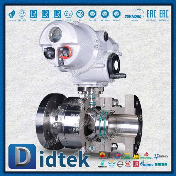 Bermotor 4 '' Port Full Port Trunnion Mounted Side Entry Ball Valve