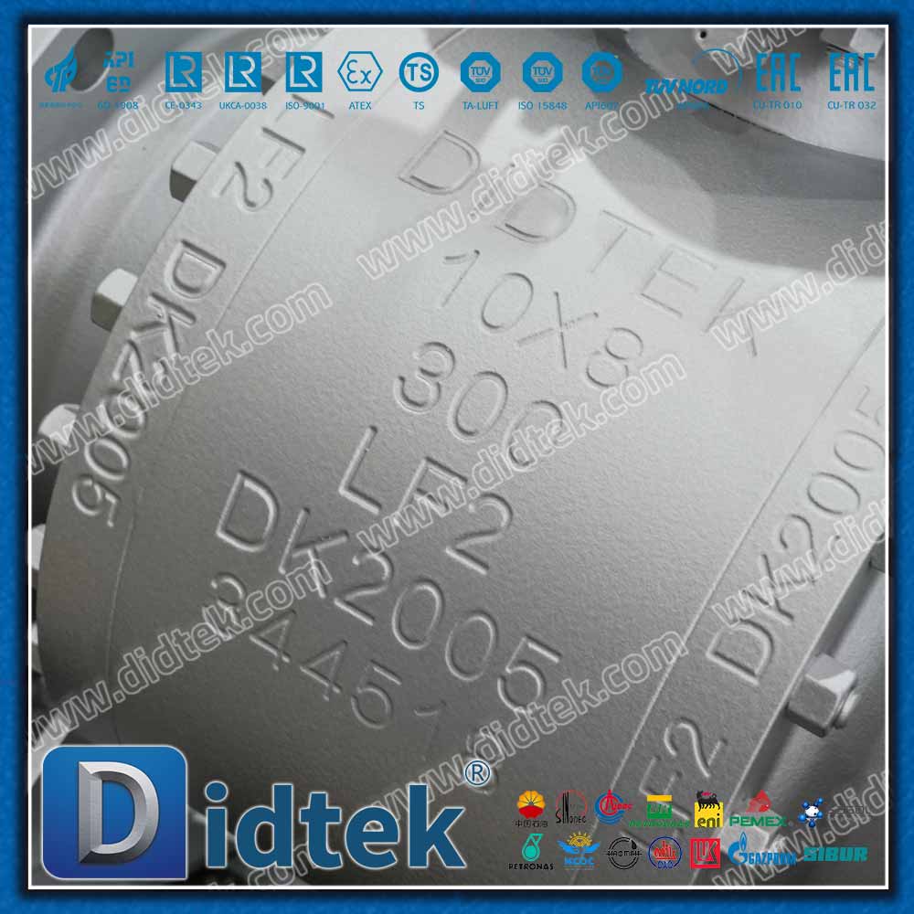 Katup Bola Trunnion Segel Bibir PTFE Berenergi Pegas Elgiloy 