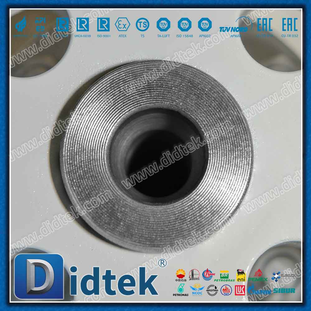 Katup Bola Trunnion Pegangan Tiga Arah Tekanan Tinggi Lubang Kecil