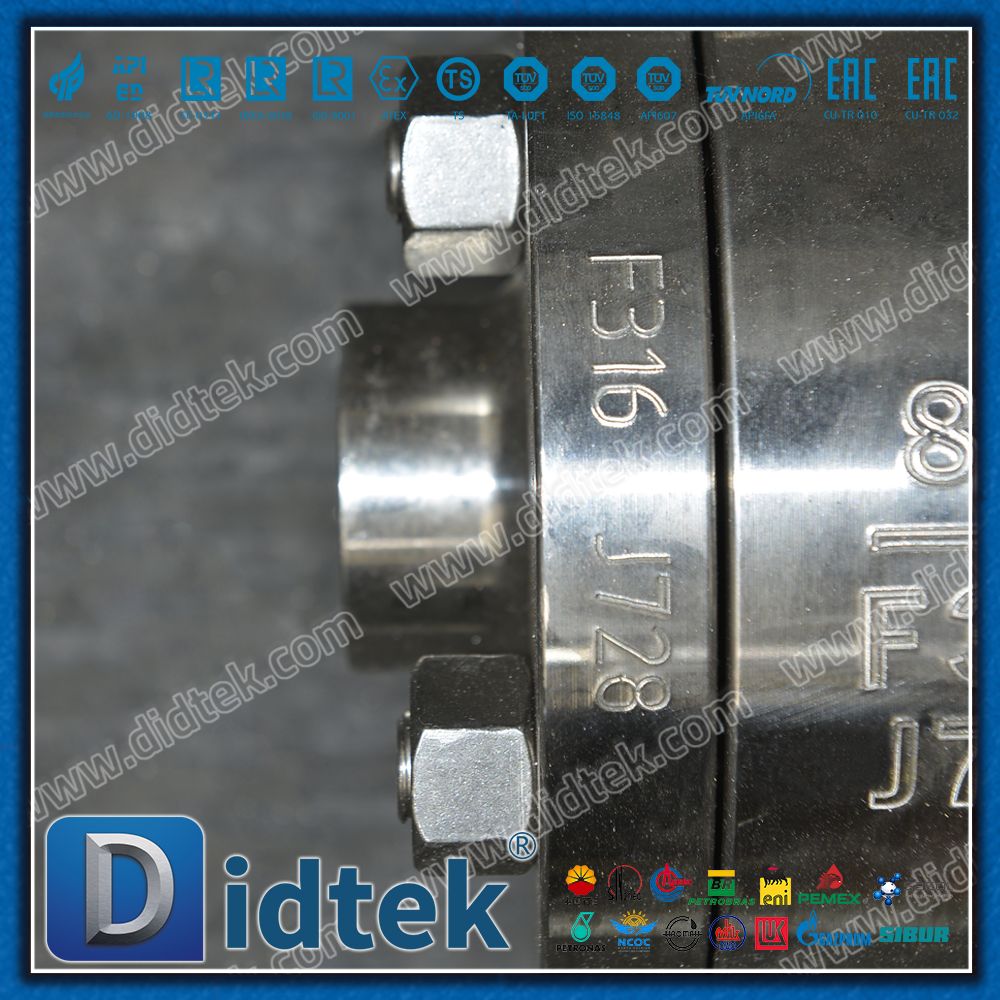 Katup Bola Dilas Soket PCTFE Kursi F316 Kriogenik
