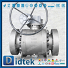  Didtek Flange Full Bore Baja Tempa Tekanan Tinggi A105 Trunnion Mounted Ball Valve 