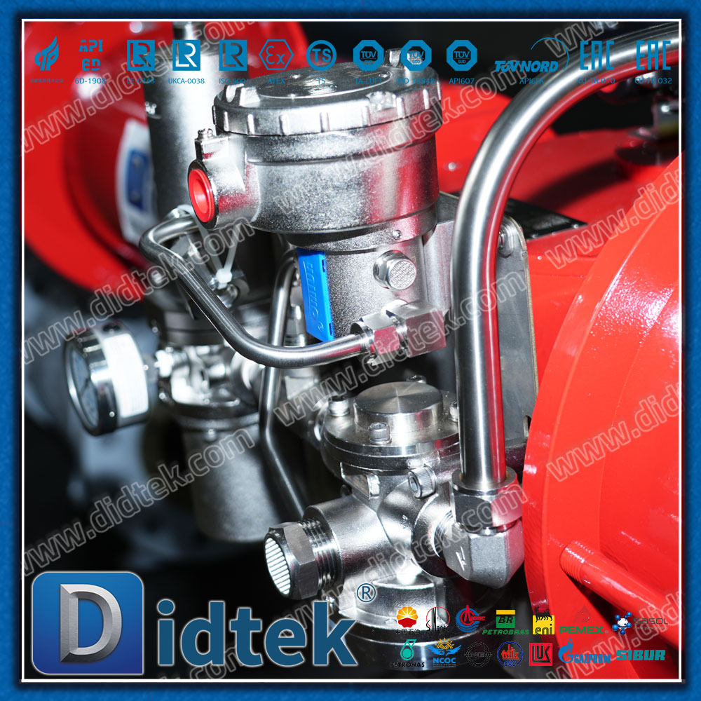 Katup Bola Pneumatik Flange Bore Penuh Didtek CF8M