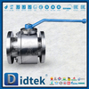 F51 Duplex Stainless Steel Aktuator Pneumatik Kerja Ganda Logam Duduk Katup Bola Mengambang Ditempa