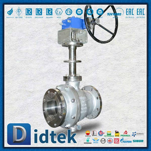 Katup Bola Terpasang Trunnion Suhu Rendah API 6D LPG 6 Inci