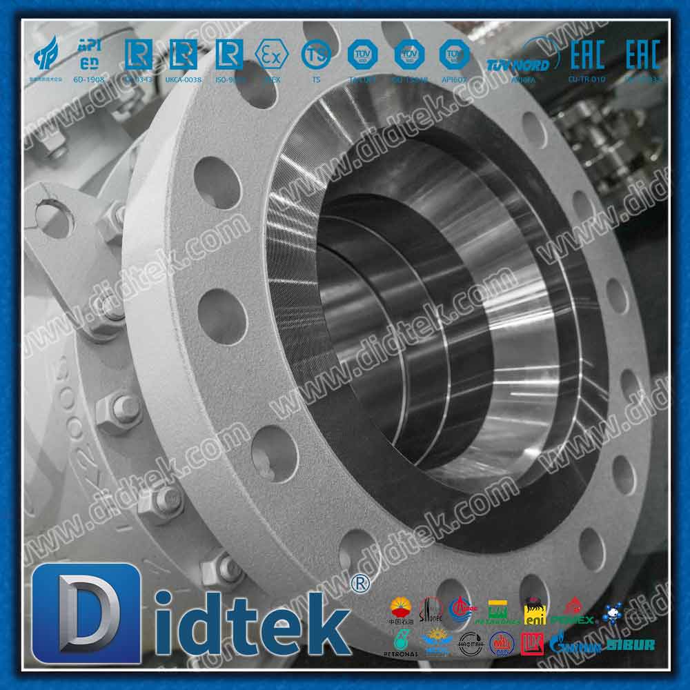 Katup Bola Trunnion Segel Bibir PTFE Berenergi Pegas Elgiloy 