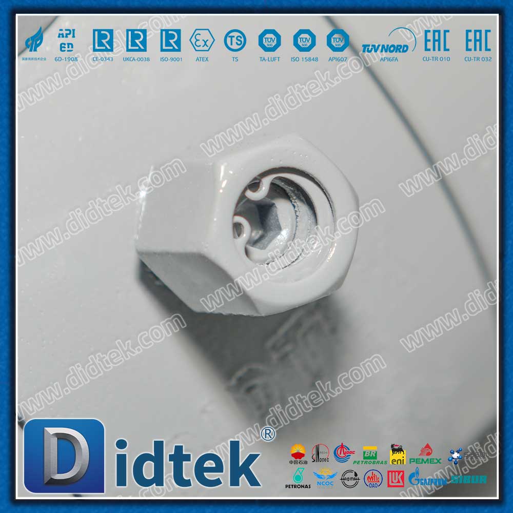 Katup Bola Trunnion Pegangan Tiga Arah Tekanan Tinggi Lubang Kecil