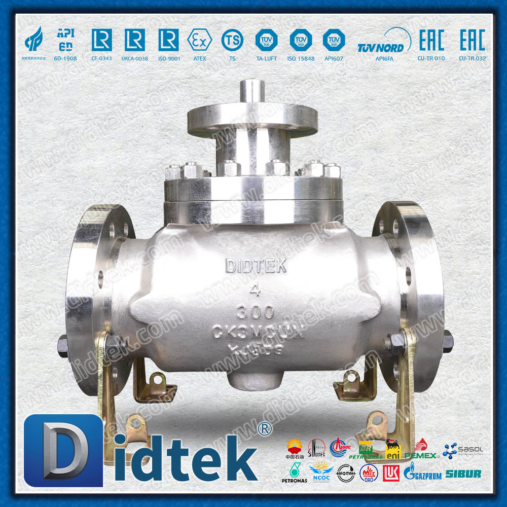 CK3MCuN Austenitic SS Katup Bola Masuk Super Anti Korosi Suhu Tinggi