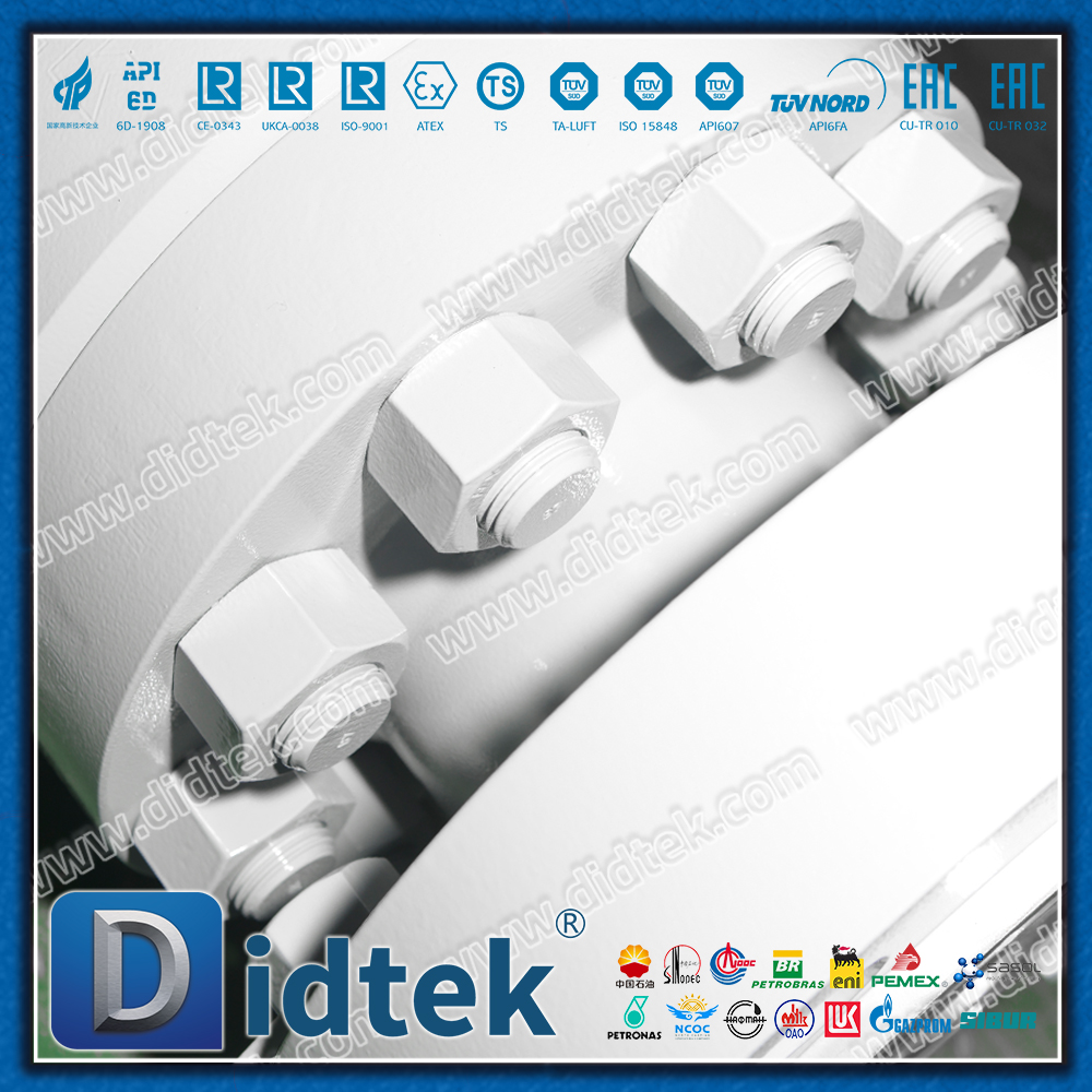 RTJ 2500LB Katup Bola Trunnion Baja Tempa Segel MENGINTIP Tekanan Tinggi