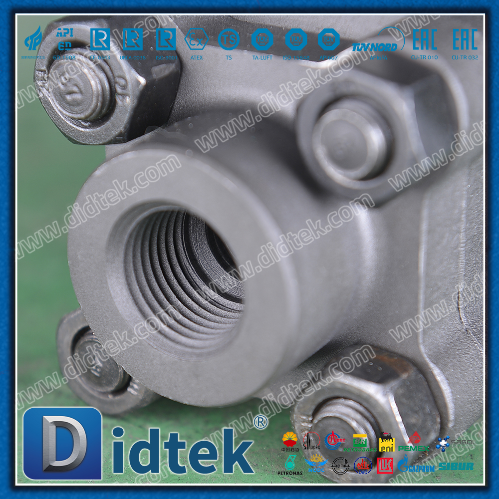 3 PCS A105N Diperkuat PTFE Seat Thread Forged Ball Valve