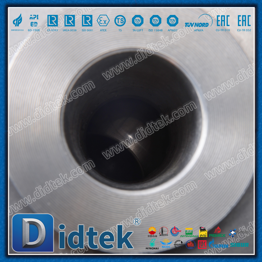 F51 Duplex Stainless Steel Aktuator Pneumatik Kerja Ganda Logam Duduk Katup Bola Mengambang Ditempa