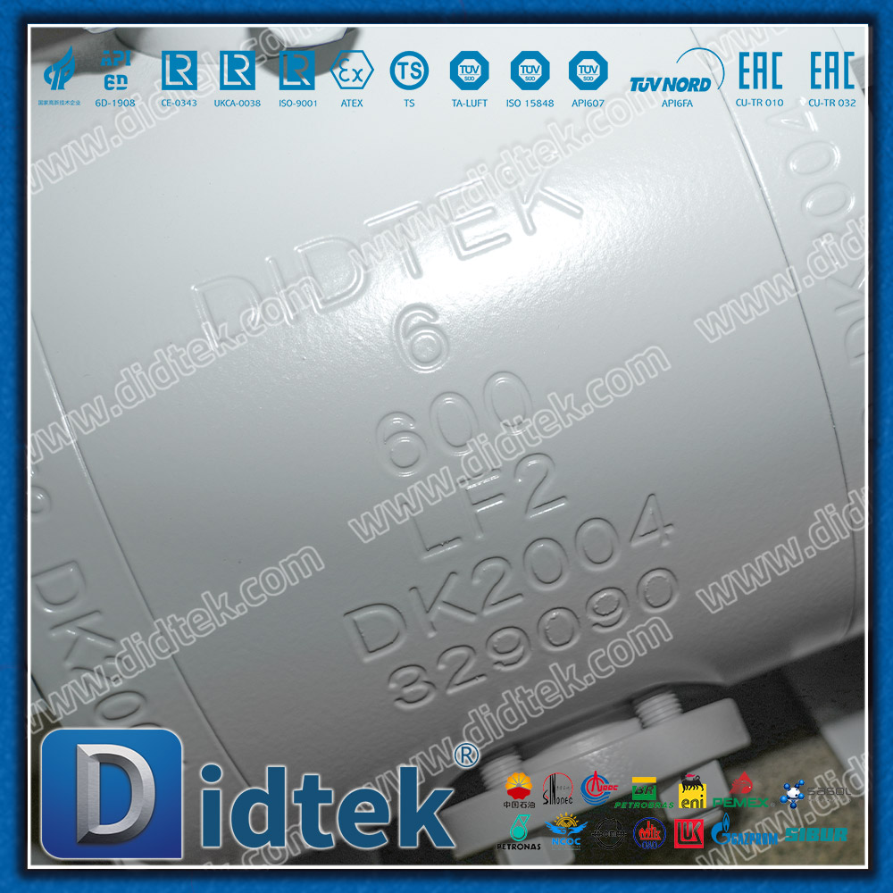 Segel Bibir dengan Katup Bola Trunnion Flange Ventilasi & Pembuangan