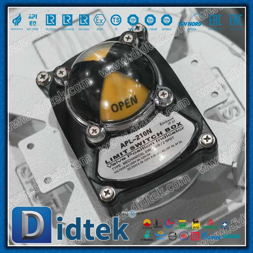 Katup Bola Trunnion Segel Bibir PTFE Berenergi Pegas Elgiloy 