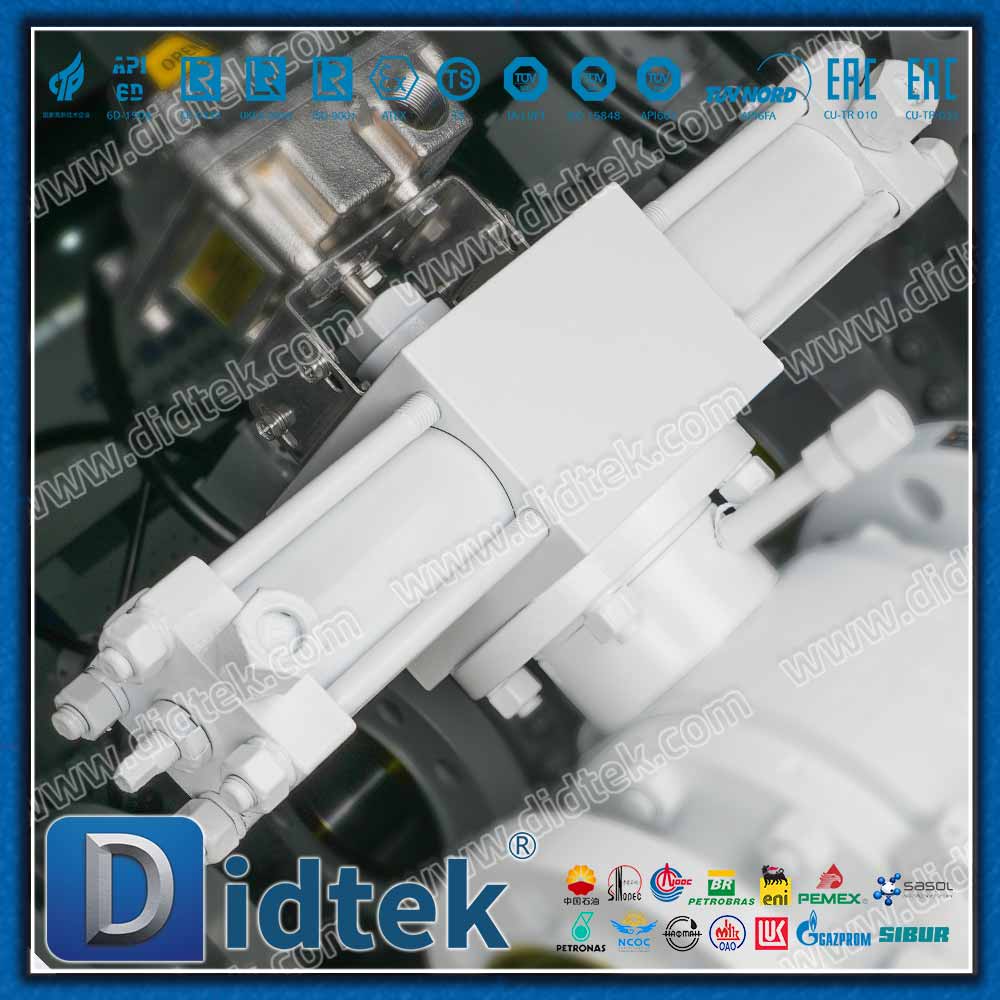 Katup Bola Terpasang Trunnion Dudukan Logam Baja Tempa Pneumatik dan Hidraulik Laut Tugas Berat